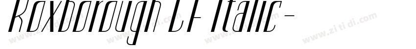 Roxborough CF Italic字体转换